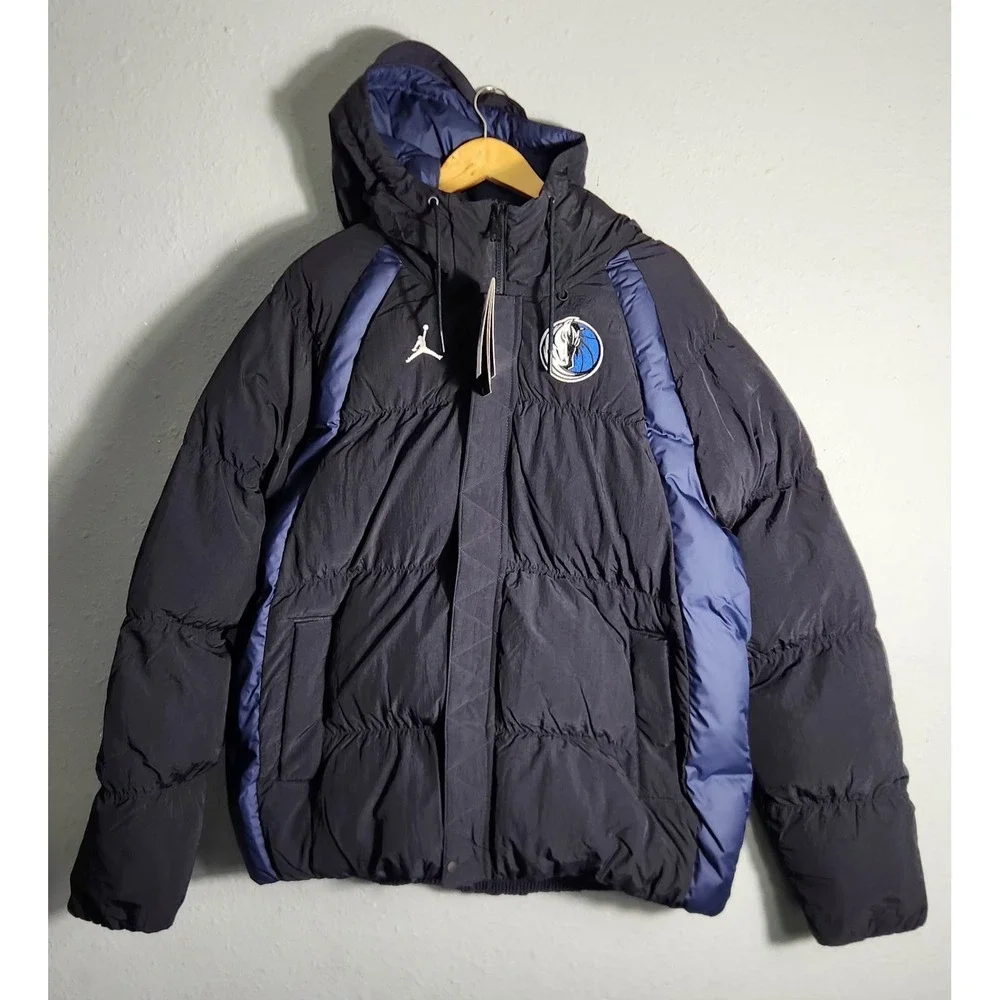 Dallas Mavericks Nike Team Jordan Statement Full Zip Puffer Coat Large $255